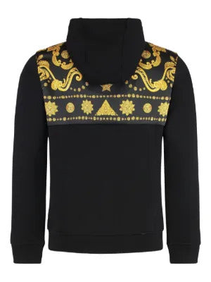 Versace  printed zip hoodie