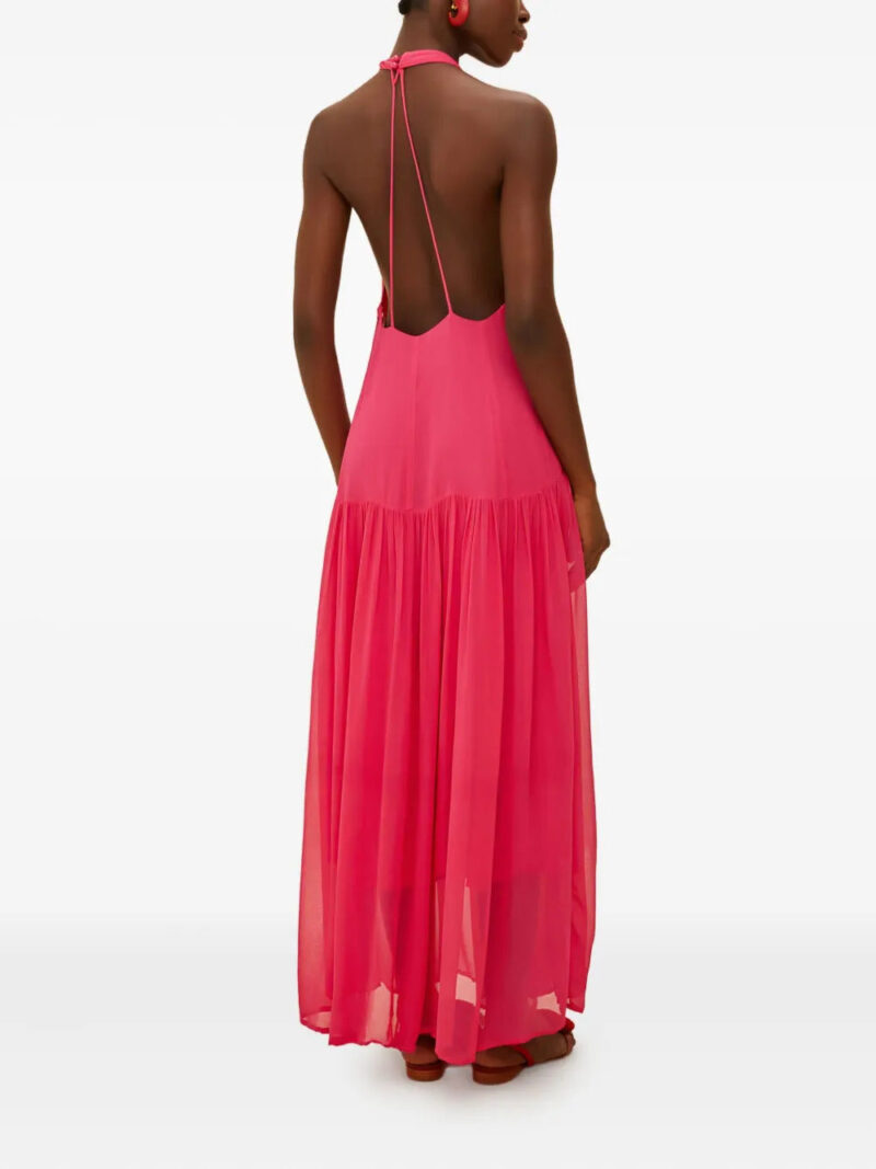FARM Rio  halterneck floral-detail maxi dress
