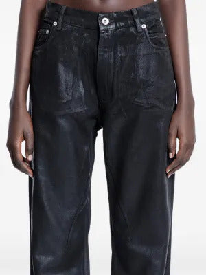 Rick Owens DRKSHDW Granbury overdyed foil jeans