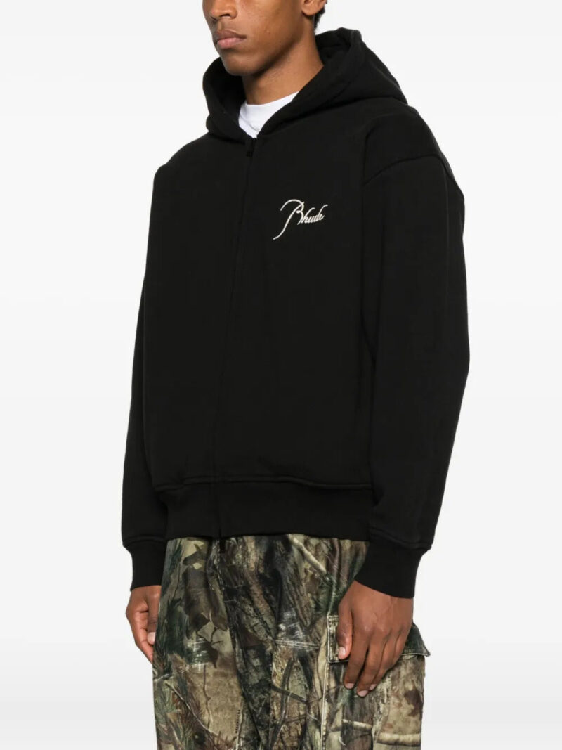 RHUDE logo-embroidered hoodie
