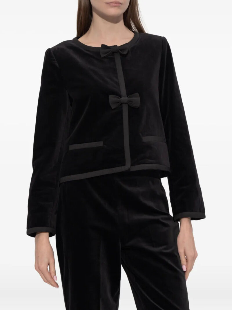 Posse  Quincy bow-detail jacket
