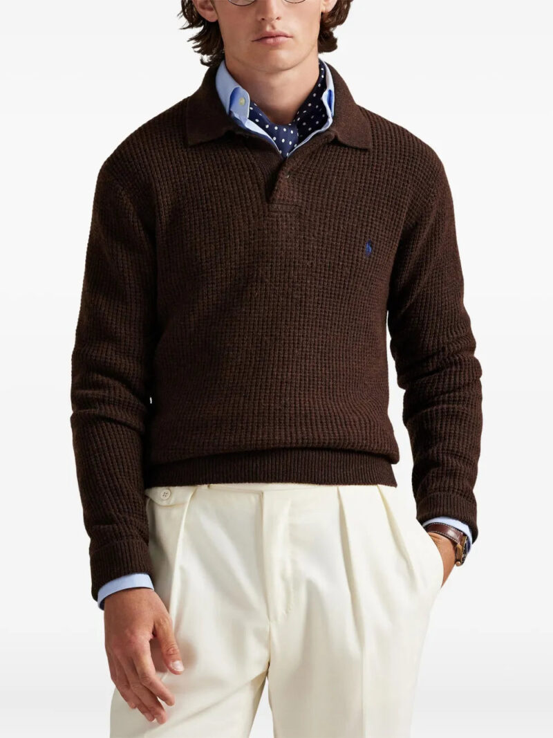 Polo Ralph Lauren  waffle-knit polo-collar shirt