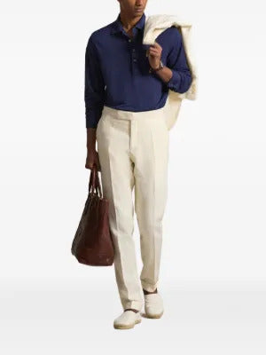 Polo Ralph Lauren  long-sleeve linen polo shirt