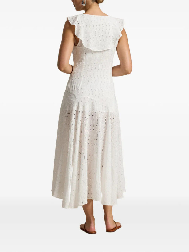 Polo Ralph Lauren Lynton ruffled V-neck midi dress