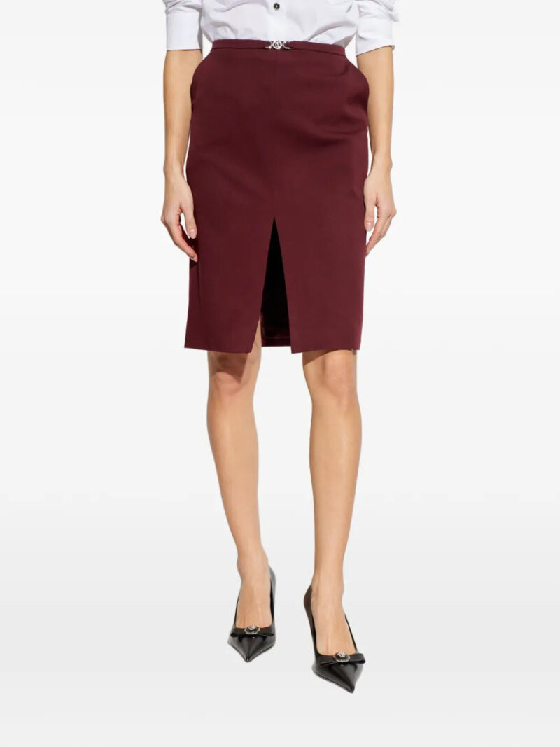 Versace  logo-detail midi skirt