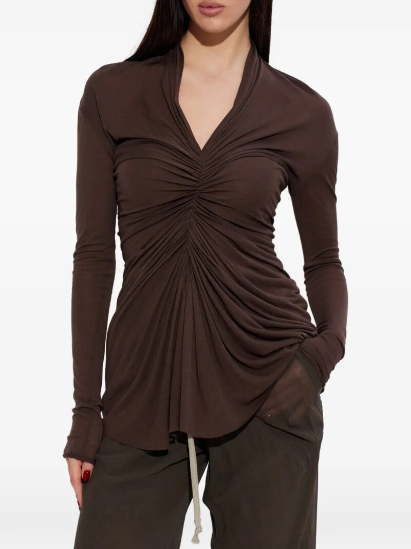 Rick Owens  draped V-neck top