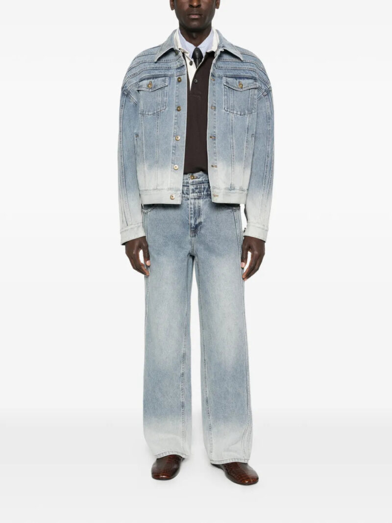 Feng Chen Wang  button-up denim jacket