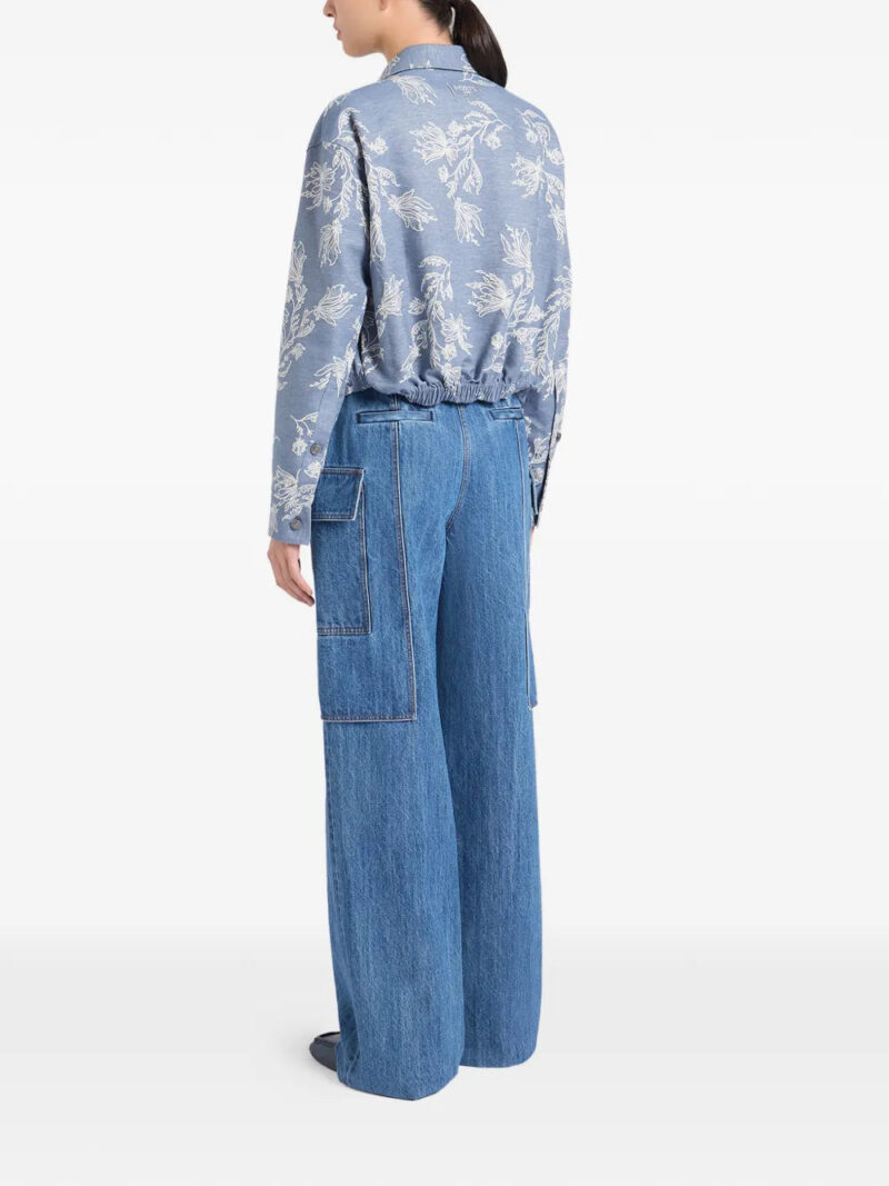 Ports 1961  floral-embroidered jacket