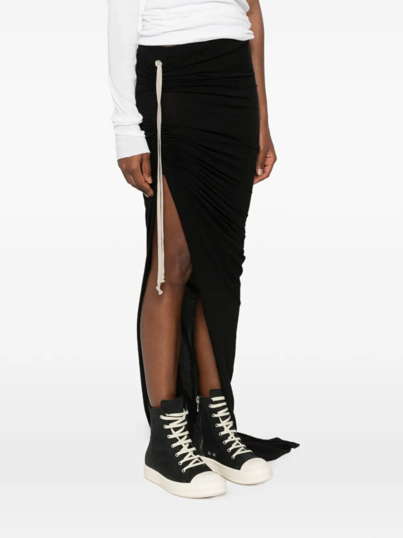 Rick Owens DRKSHDW Edfu drawstring slit skirt