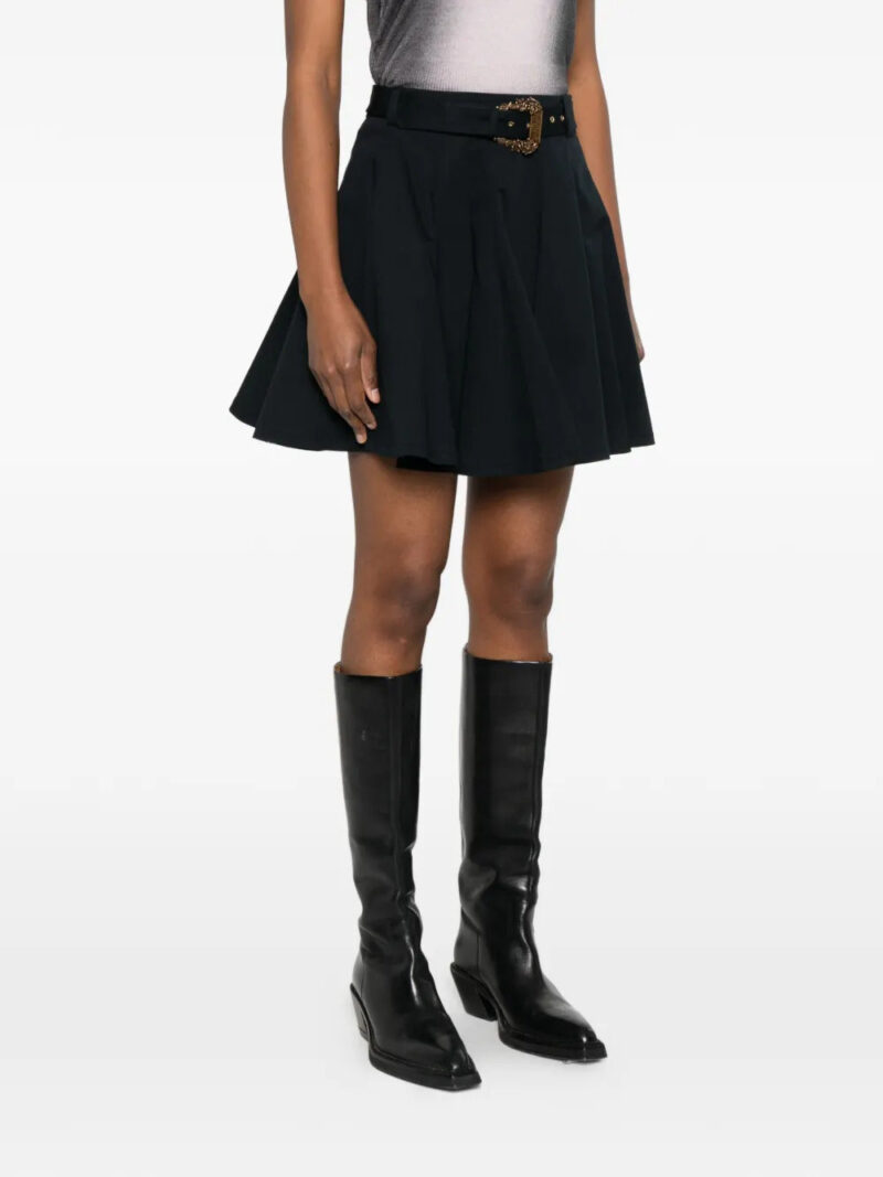 Versace Jeans Couture  belted pleated skirt