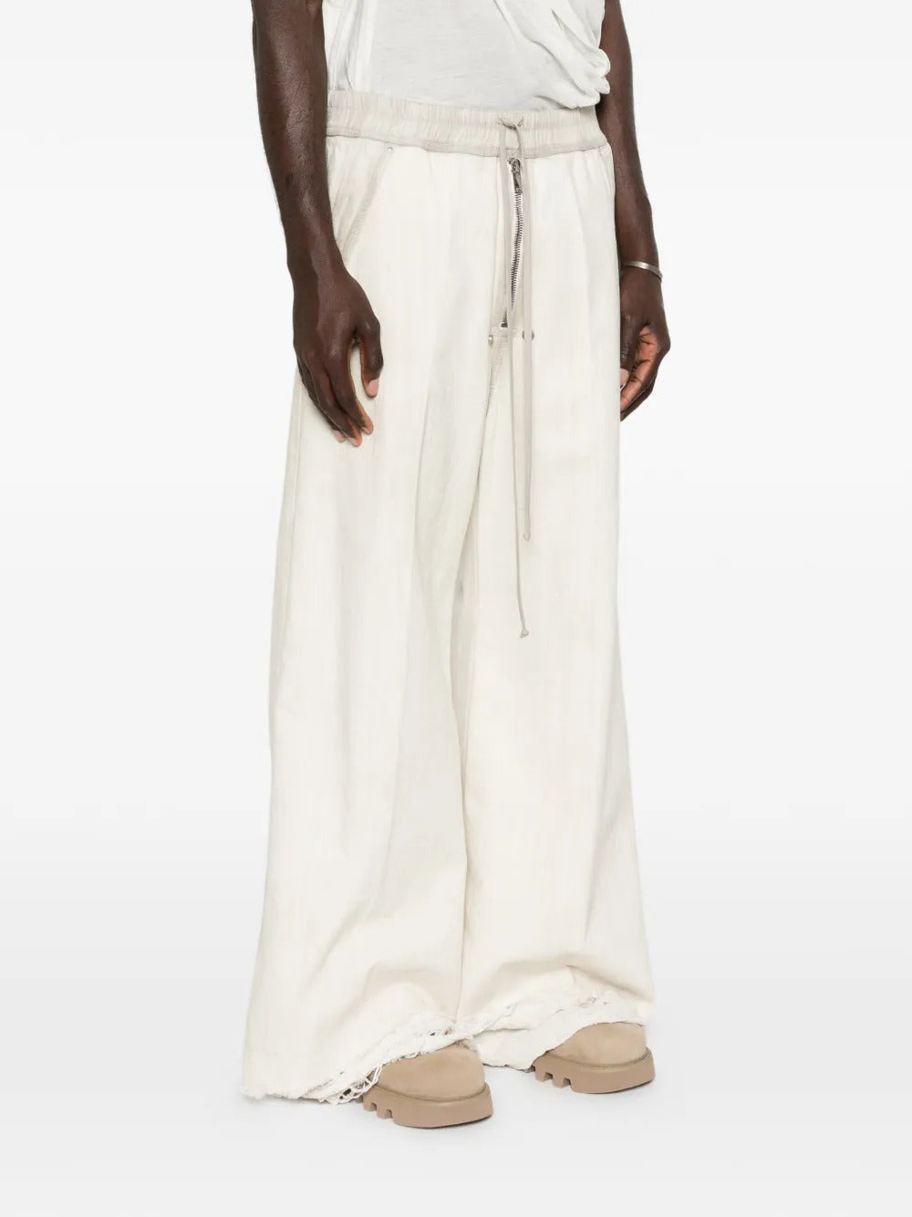 Rick Owens Bela drawstring ripped trousers - Image 3