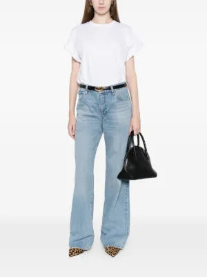 Victoria Beckham cuffed sleeve T-shirt