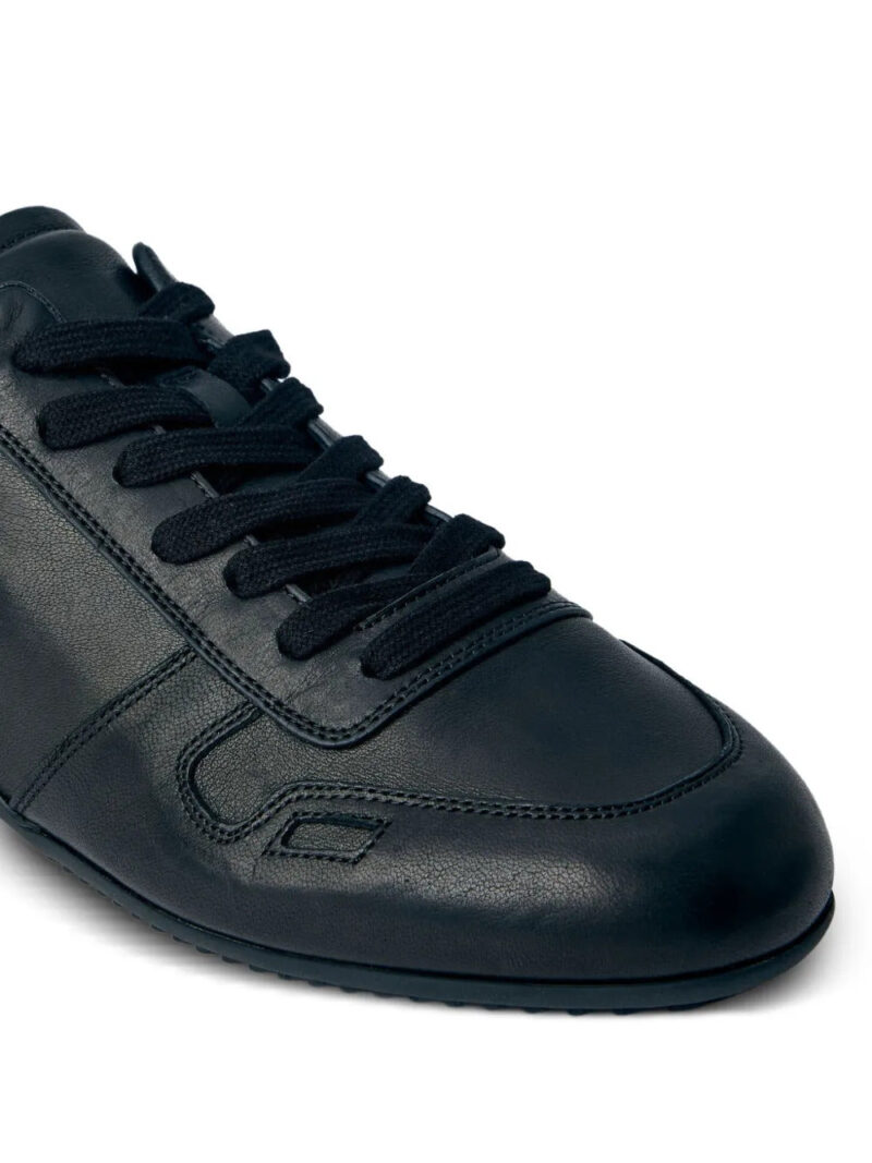Rick Owens round toe lace-up sneakers