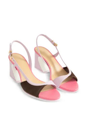 FENDI asymmetric heeled sandals