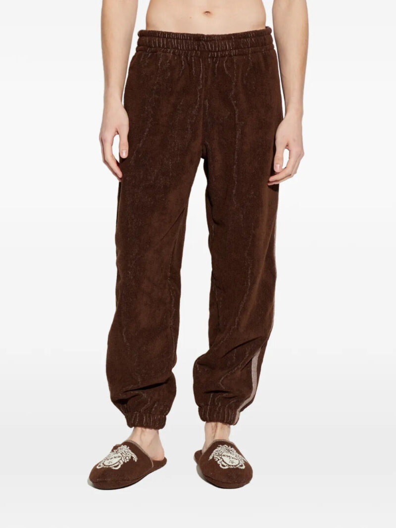 Versace  side stripe cotton trousers