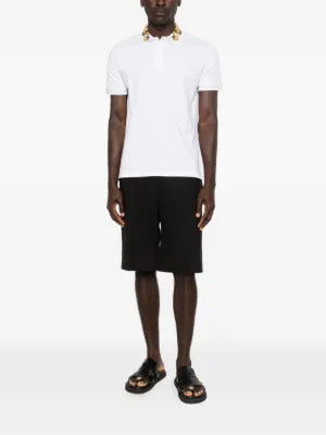 Versace Jeans Couture  baroque-pattern-collar polo shirt