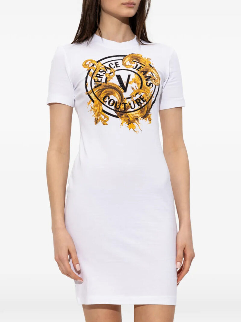 Versace Jeans Couture logo-print mini dress