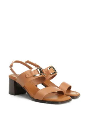 Ferragamo  Gancini leather sandals