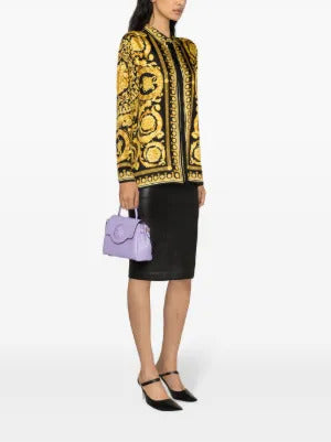 Versace Heritage Barocco-print silk shirt