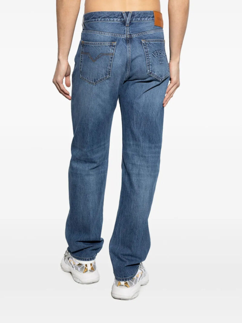 Versace  logo-patch jeans