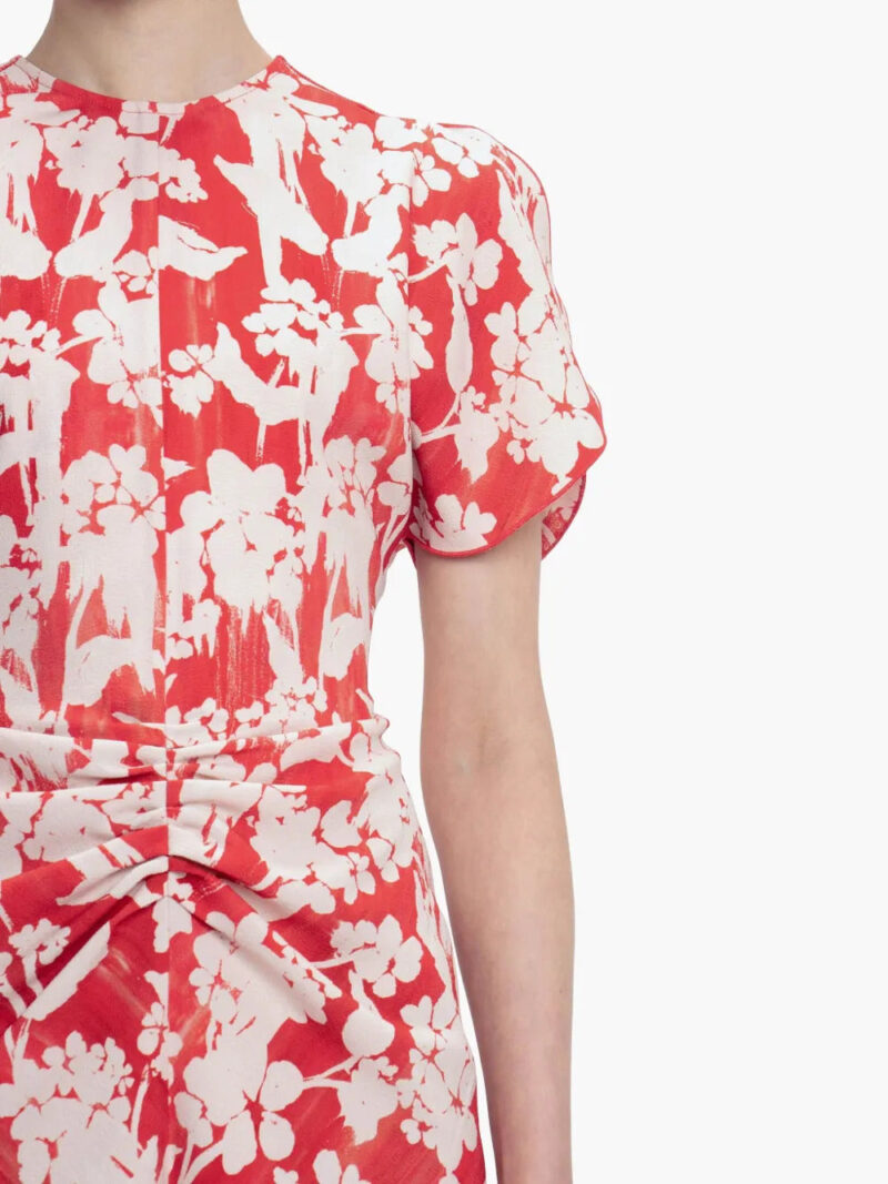 Victoria Beckham  floral-print gathered mini dress