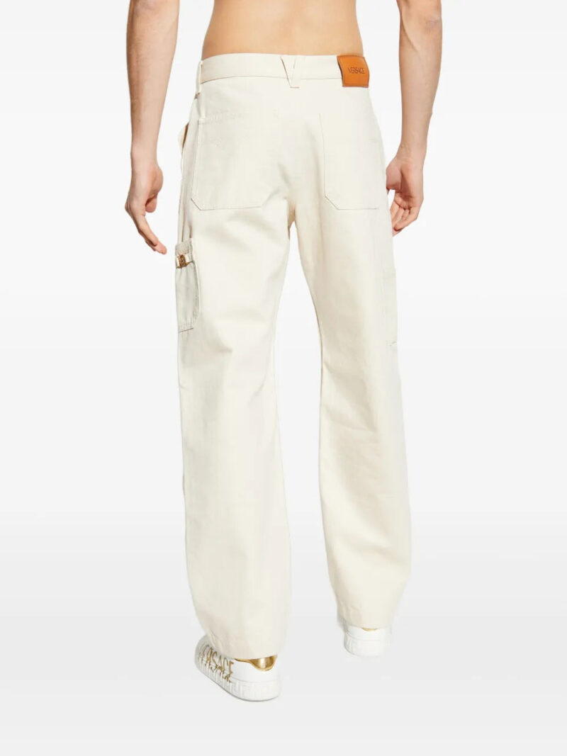 Versace  logo-patch trousers