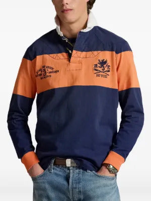 Polo Ralph Lauren stripe-detail long-sleeved polo shirt
