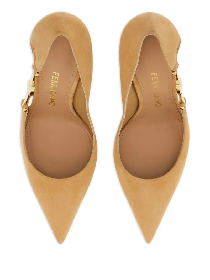 Ferragamo  95 cut-out buckle pumps