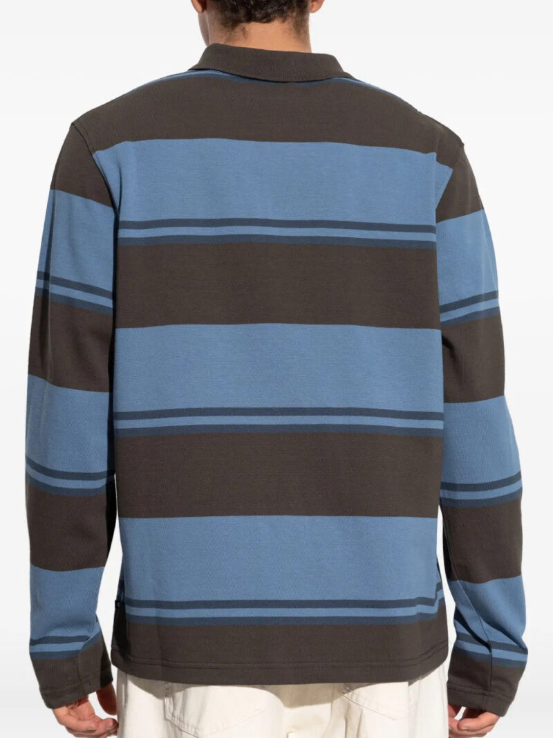 SAMSOE SAMSOE striped long-sleeve polo shirt