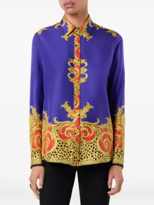 Versace baroque-print shirt
