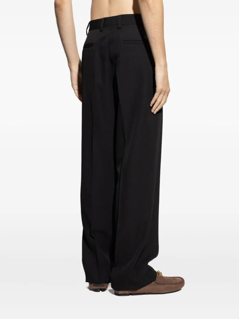 Versace wool button fly trousers