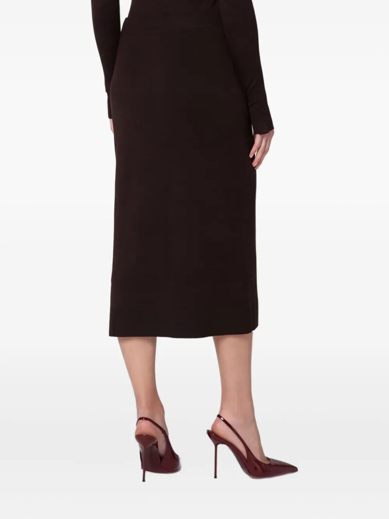 Victoria Beckham  button-front knitted midi skirt
