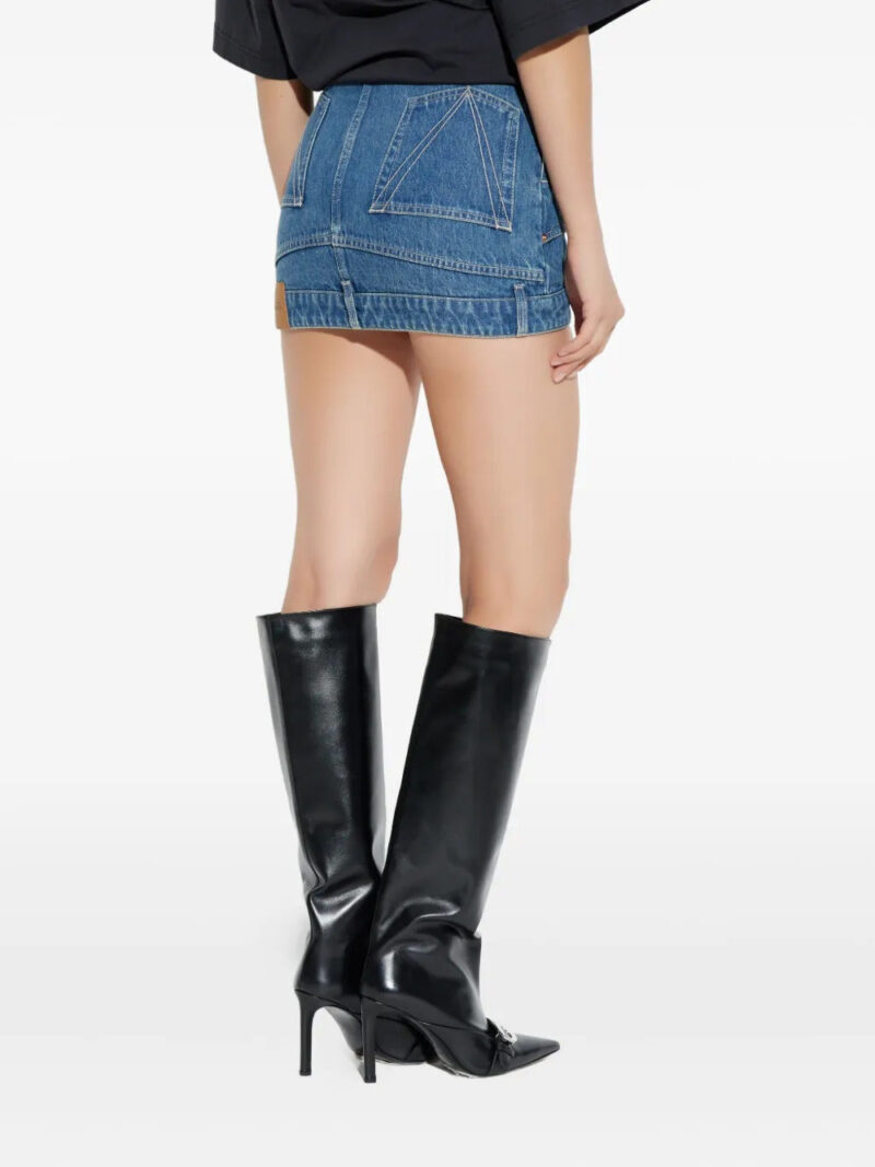 VETEMENTS  upside-down denim mini skirt