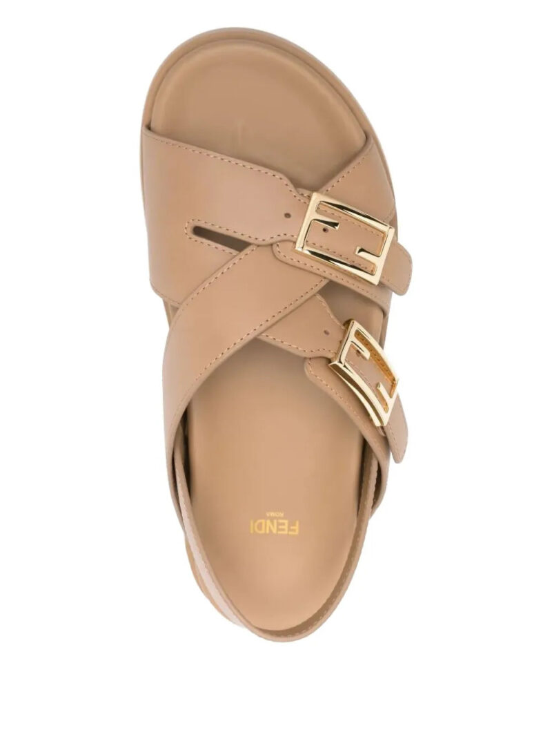 FENDI Feel buckle-strap leather sandals
