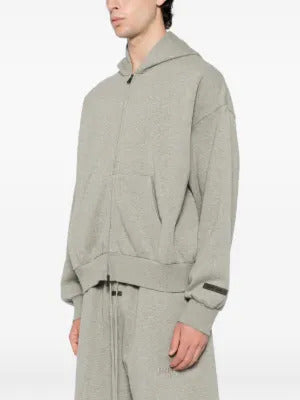 FEAR OF GOD ESSENTIALS  logo appliqué hoodie