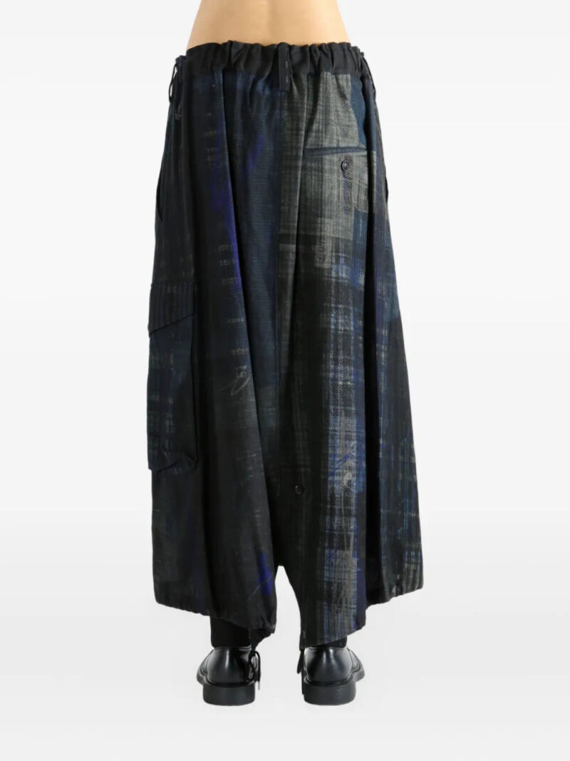 Y's  patchwork pocket midi skirt