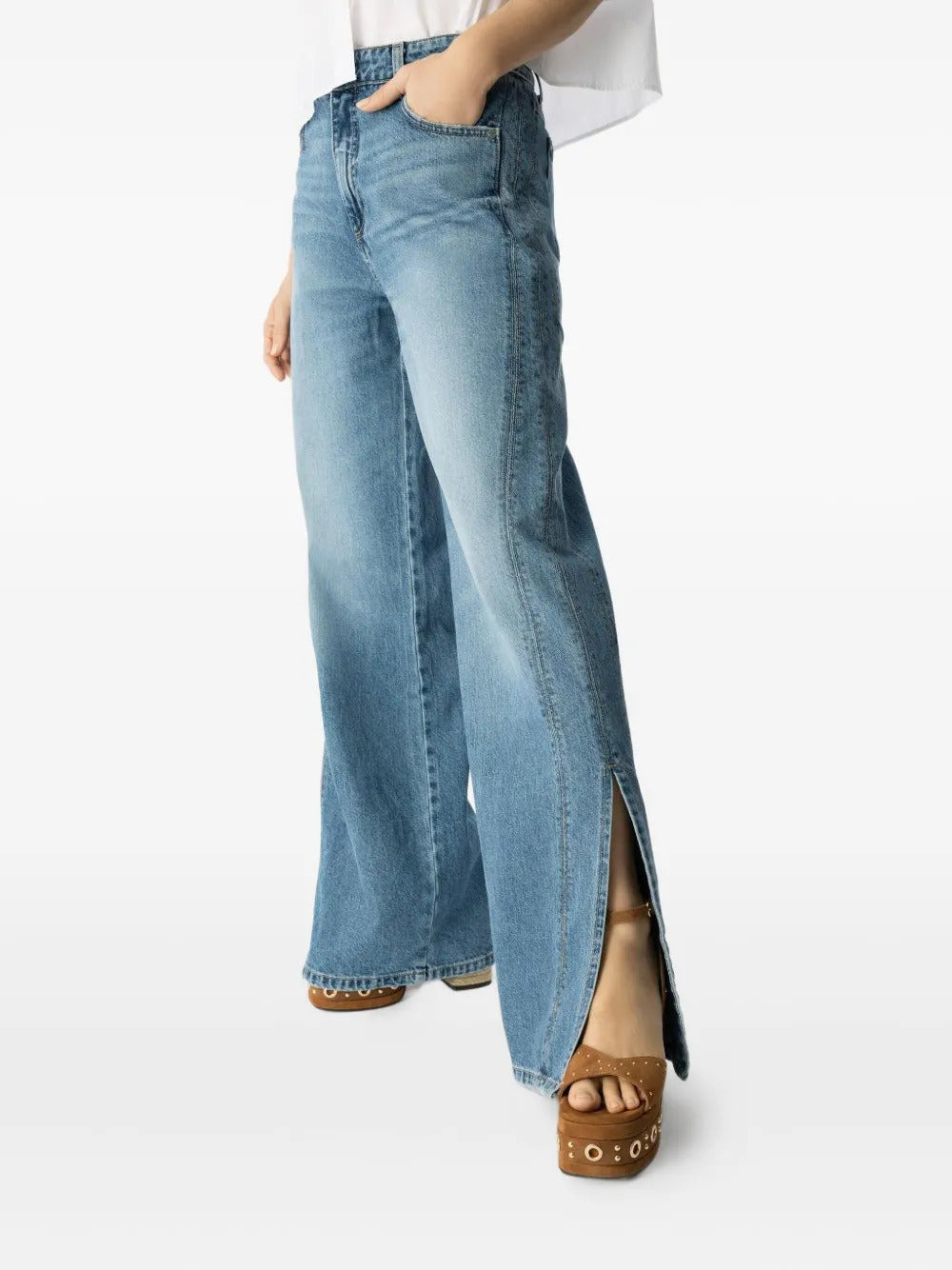 TWP Tangled Up In Blue split jeans - Image 2
