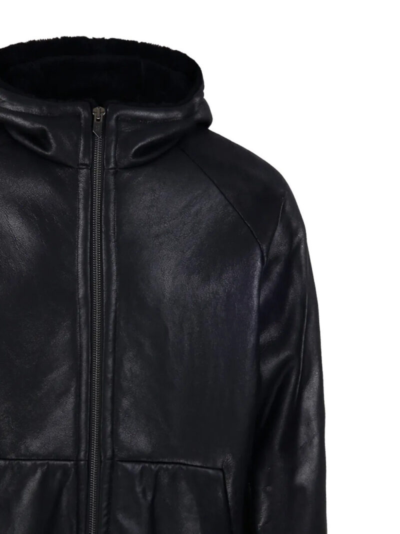 Salvatore Santoro  hooded leather jacket