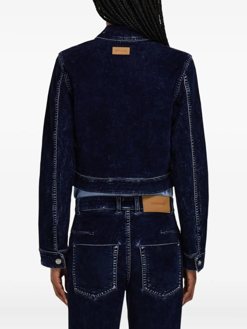 Ferragamo  flap-pocket belted cropped jacket