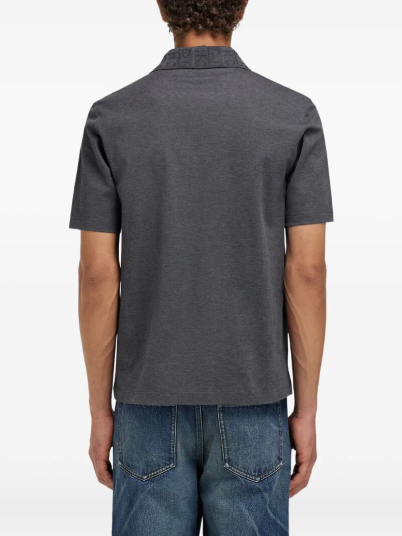 Ferragamo jacquard pocket polo shirt