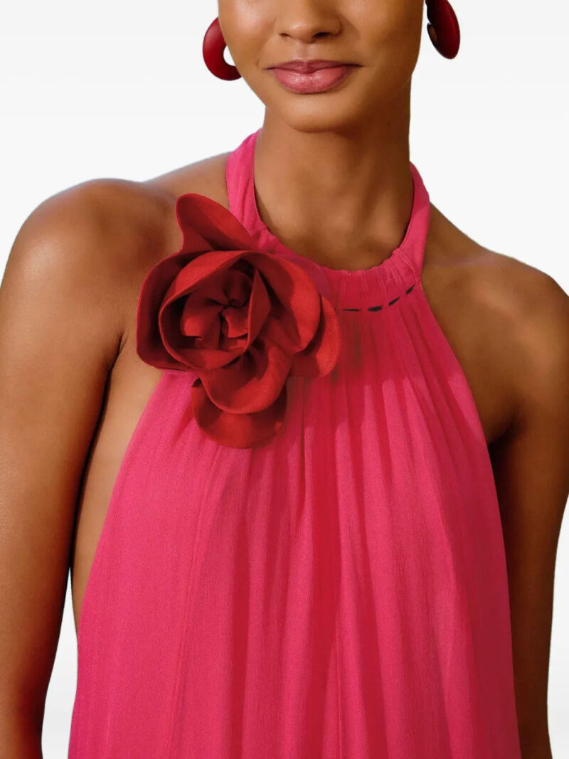 FARM Rio  halterneck floral-detail maxi dress