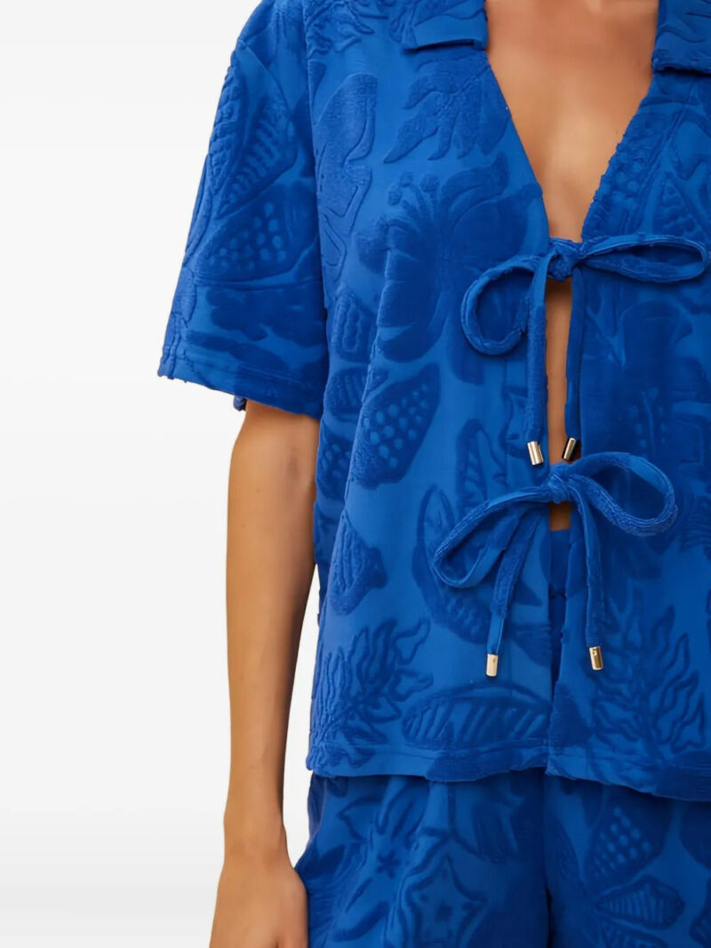 FARM Rio  River Nature tie-detail shirt