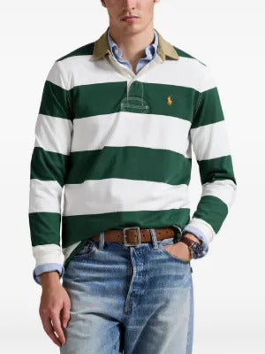 Polo Ralph Lauren  striped-pattern cotton polo shirt