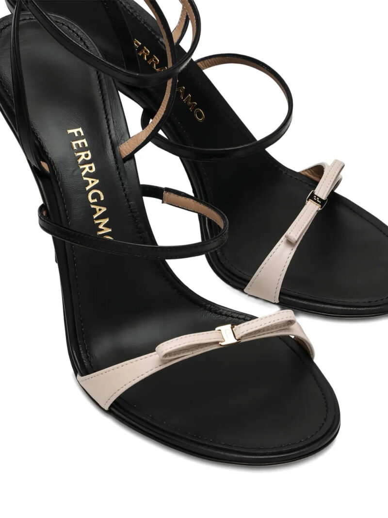 Ferragamo 95mm Ariel bow-detail sandals