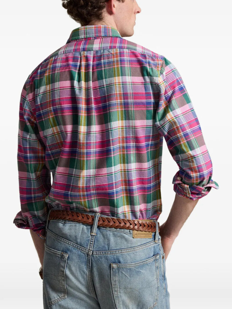 Polo Ralph Lauren  plaid-pattern embroidered-logo shirt