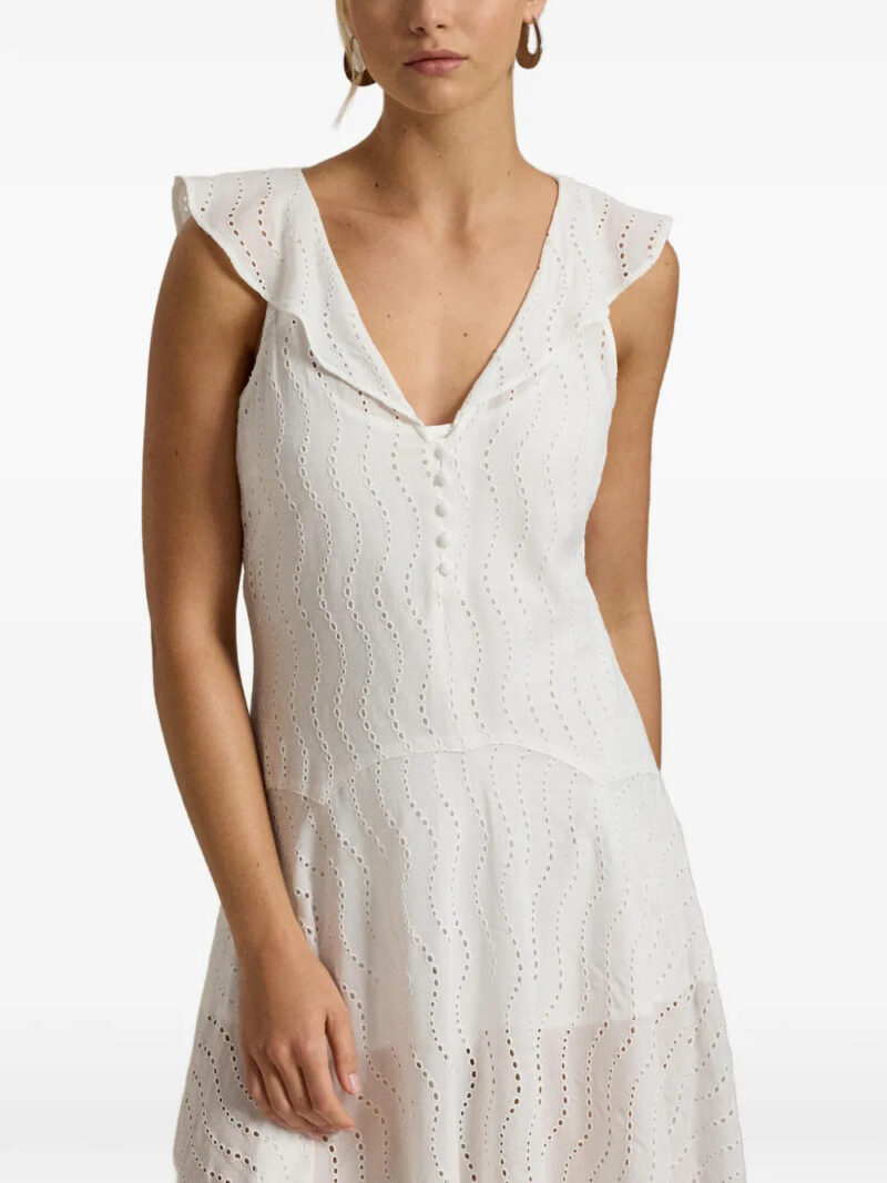 Polo Ralph Lauren Lynton ruffled V-neck midi dress