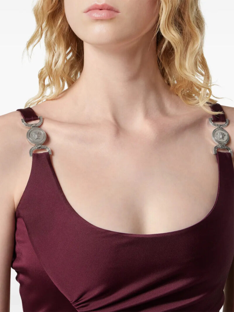 Versace  Medusa-hardware midi dress