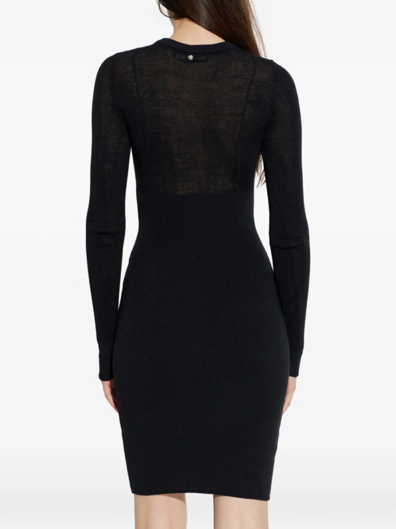 Versace  Medusa-detail long-sleeve mini dress
