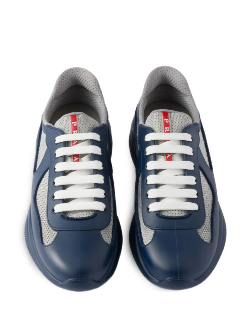 Prada America's Cup bike fabric badge sneakers