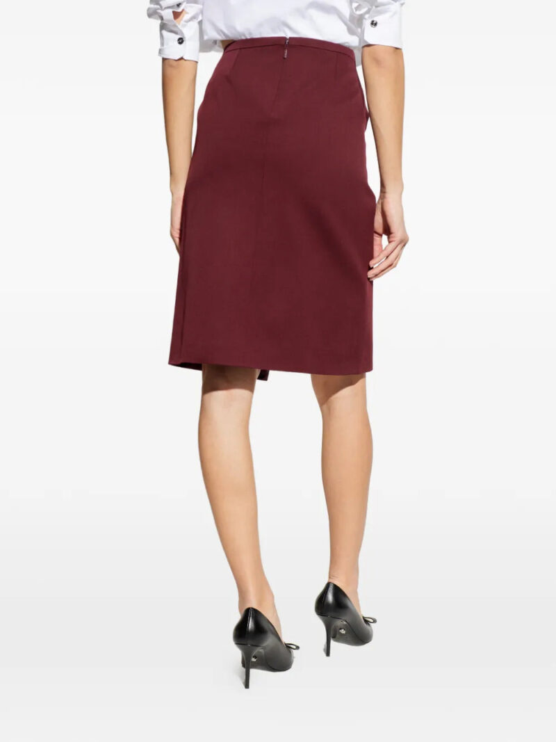 Versace  logo-detail midi skirt